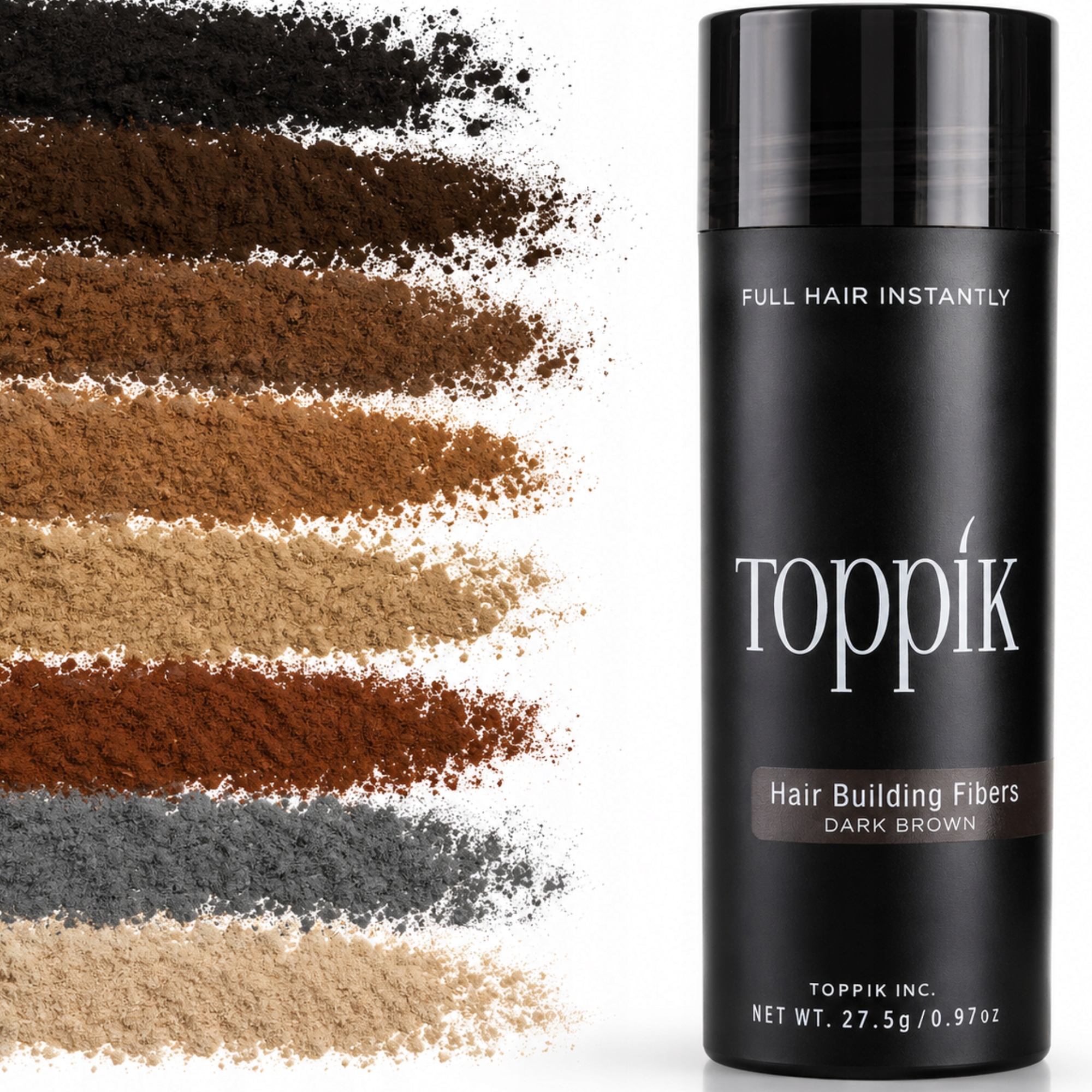 Toppik 27.5g 100% Originální Mikrovlákno Zahušťování vlků Distributor Pl