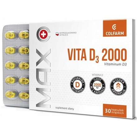

Colfarm Max Witamina D3 2000IU 30 kaps.