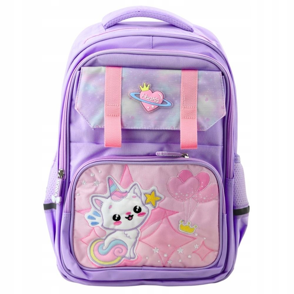 Školní batoh pro koťata fialový 20l