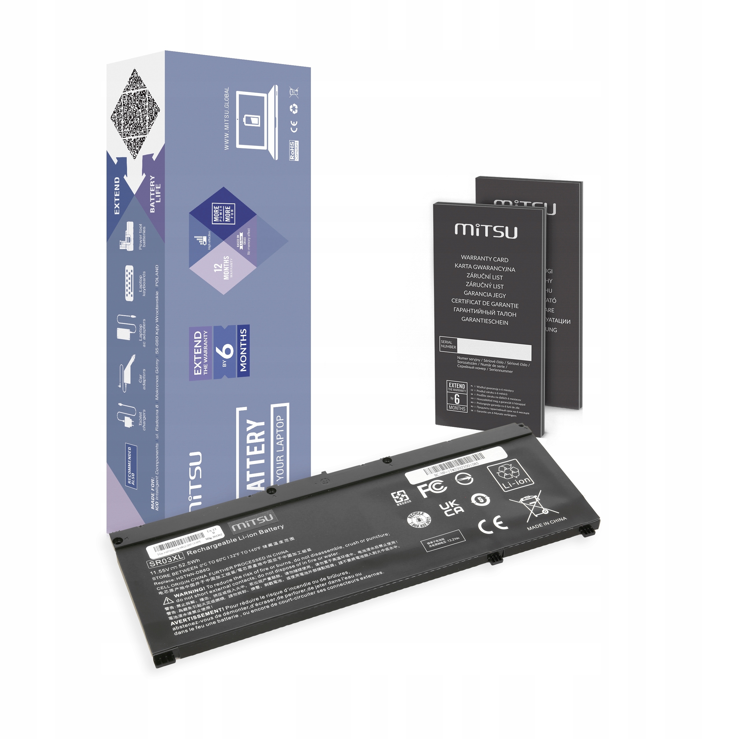 Bateria akumulator Mitsu do Hp Pavilion Gaming 15 17
