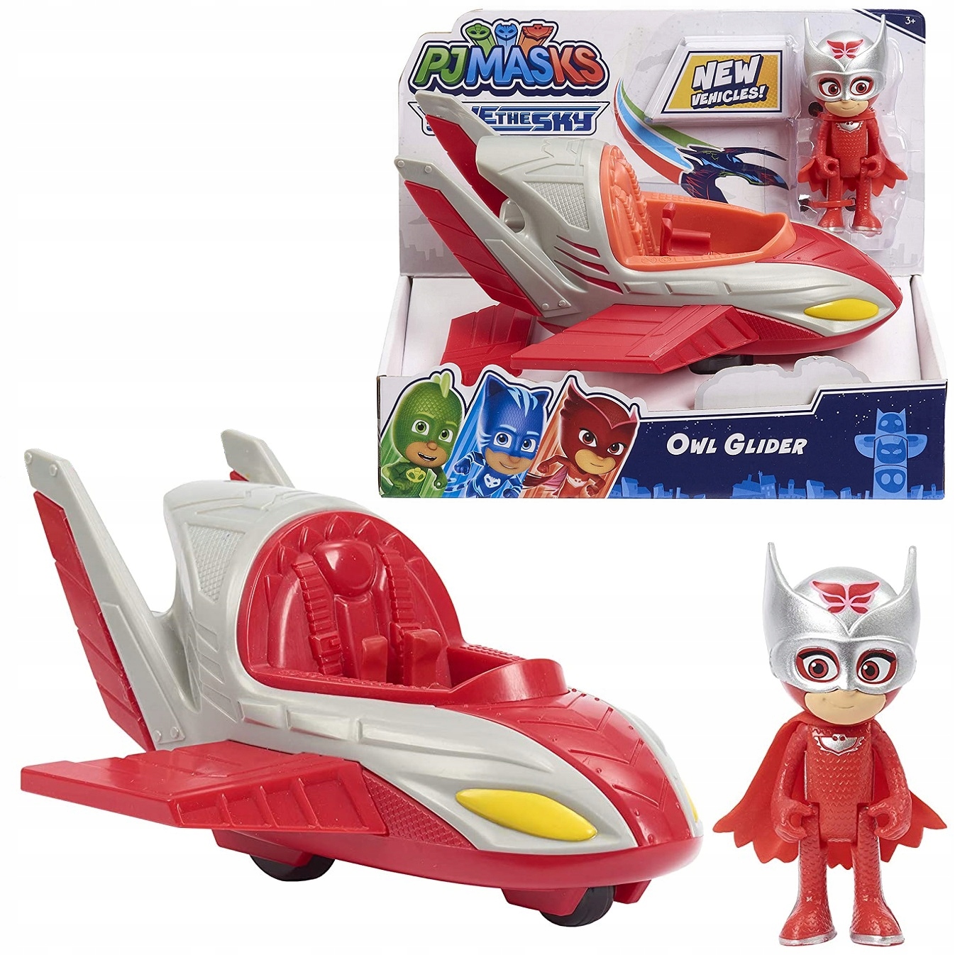 PJ MASKS SOWELLA + OWL GLIDER SET PYŽAMOMERSI