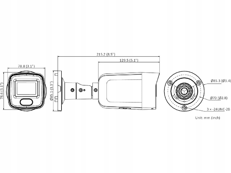 Kamera IP z mikrofonem 4MP ColorVu + IR Hikvision DS-2CD1043G2-LIU(2.8mm) Marka Hikvision