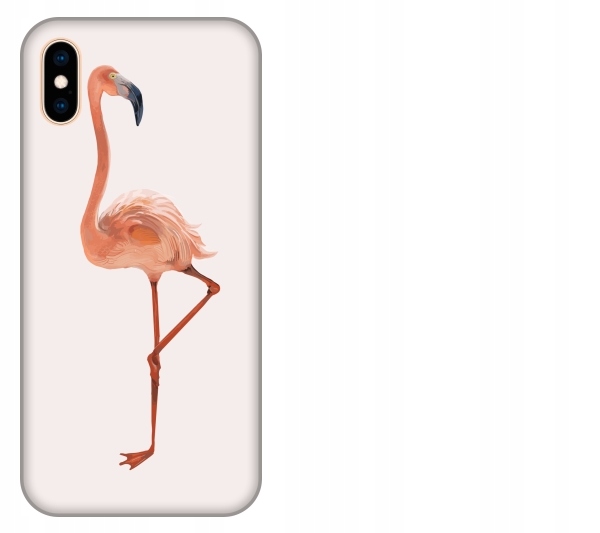 

Etui pokrowiec iPhone Xs Max Ptak flaming akwarela