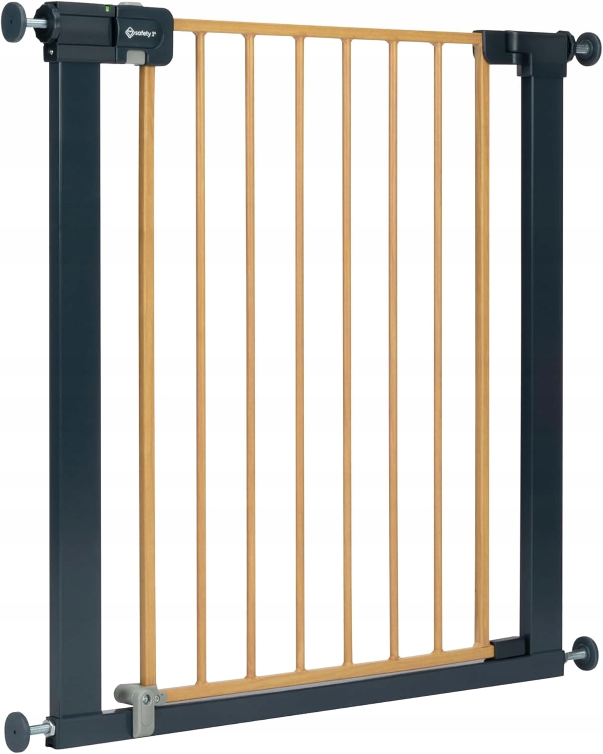 Safety 1ST Metal & Wood Effect Barierka Bramka zabezpieczająca 73-80cm