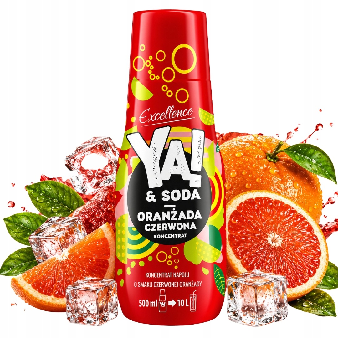 Excellence Ya!&soda Koncentrat napoju o smaku czerwonej oranżady 500 ml