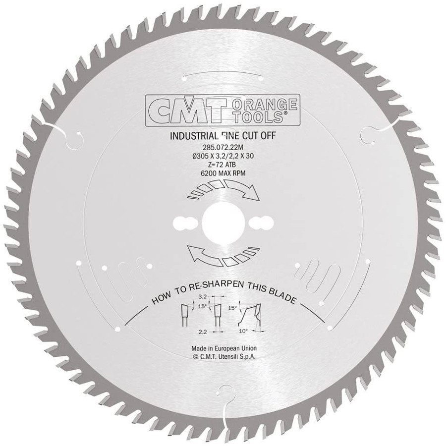 

Cmt Piła tarczowa do cięcia laminatu 305x30mm 72z