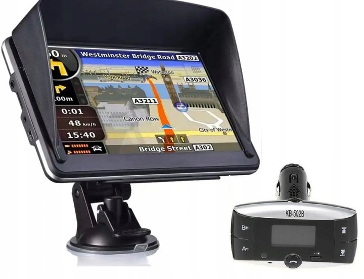 Nawigacja Samochodowa Gps 7' 16GB Truck Ciężarówka transmiter kb502c