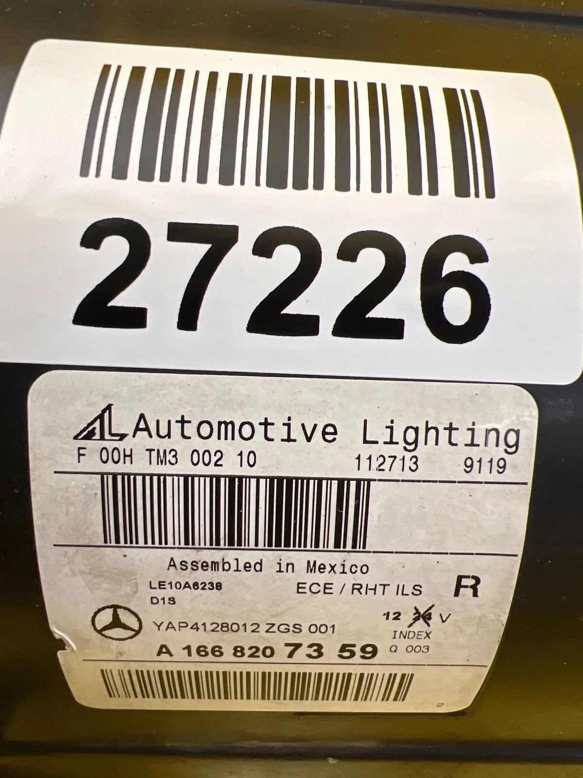 light right Mercedes ML W166 Bi-Xenon Led A1668207359