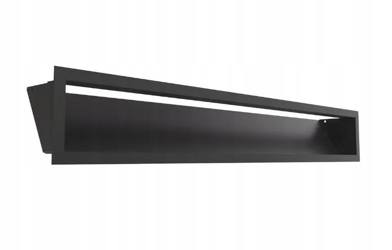 Ventilační krbová mřížka Luft 12x80 120x800 vysoká, široká, černá