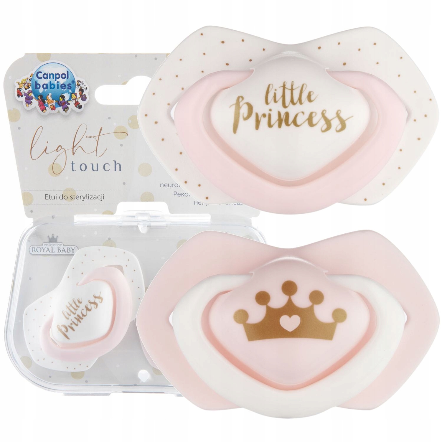 CANPOL SMOCZEK SYMETRYCZNY ROYAL BABY 6-18m + ETUI