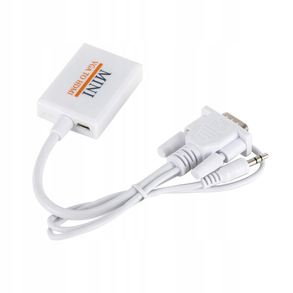 Konwerter obrazu z VGA + audio jack 3,5mm do HDMI Model 2D4-01-22