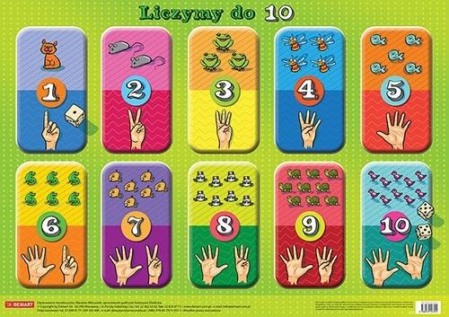 Plansza edukacyjna Liczymy do 10
