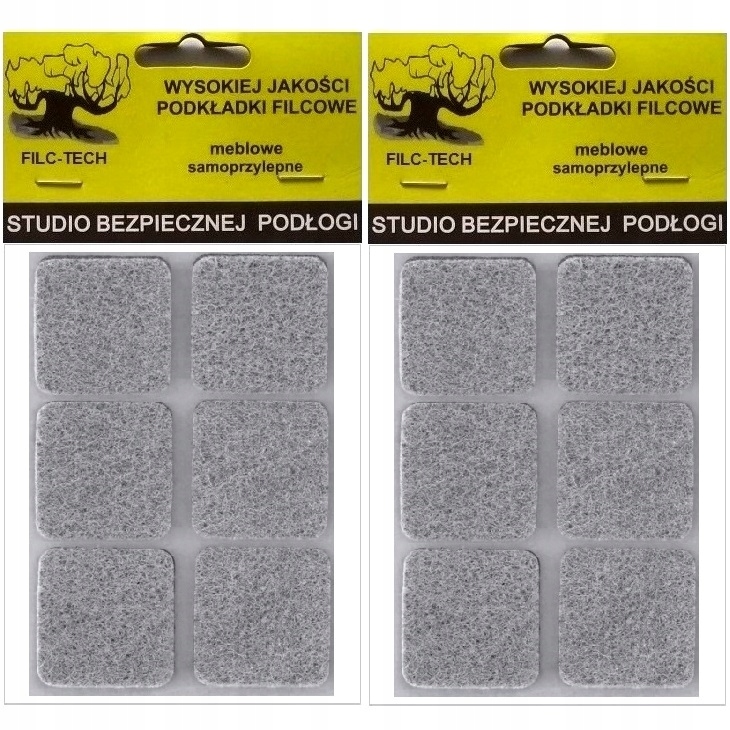 

Filc podkładki pod krzesła nogi meble 30x30 12szt.