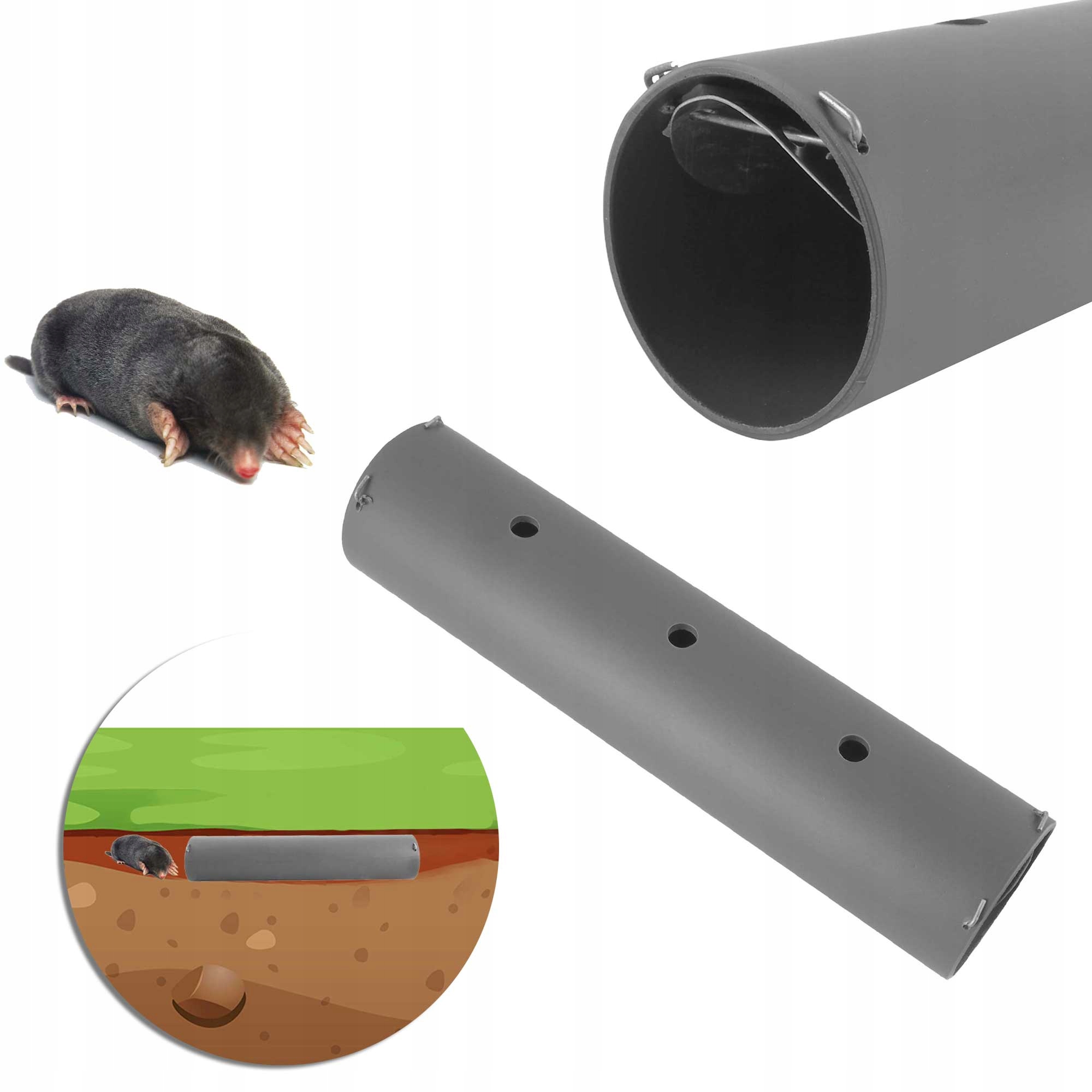 KRETOŁAPKA PUŁAPKA NA KRETY NORNICE ŻYWOŁAPKA TUBAKARCZOWNIK