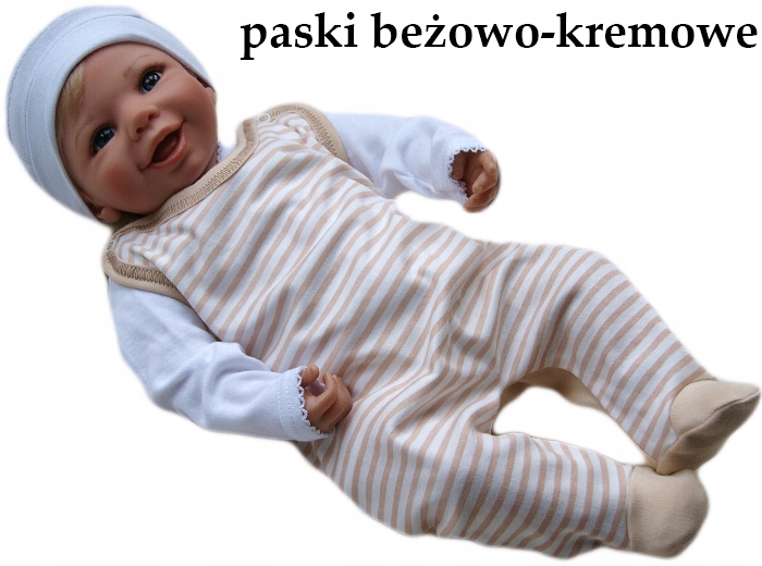 Śpiochy śpioszki pajacyk 56 bawełniane