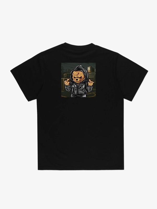 Tričko Środowisko Miejskie „hooligans Bear Classic“ Black vel. XL