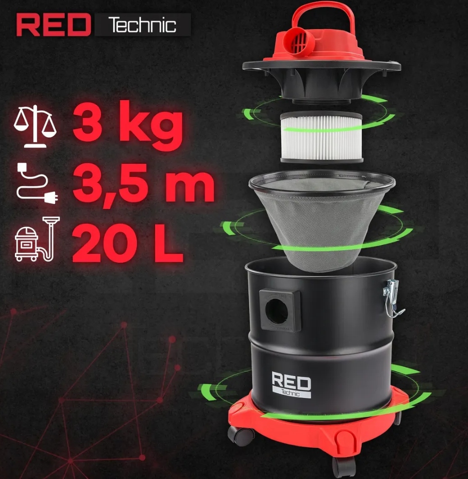 Odkurzacz PRZEMYSŁOWY Separator Kominkowy Do Kominka Popiołu Grilla 2000W EAN (GTIN) 5900779937079