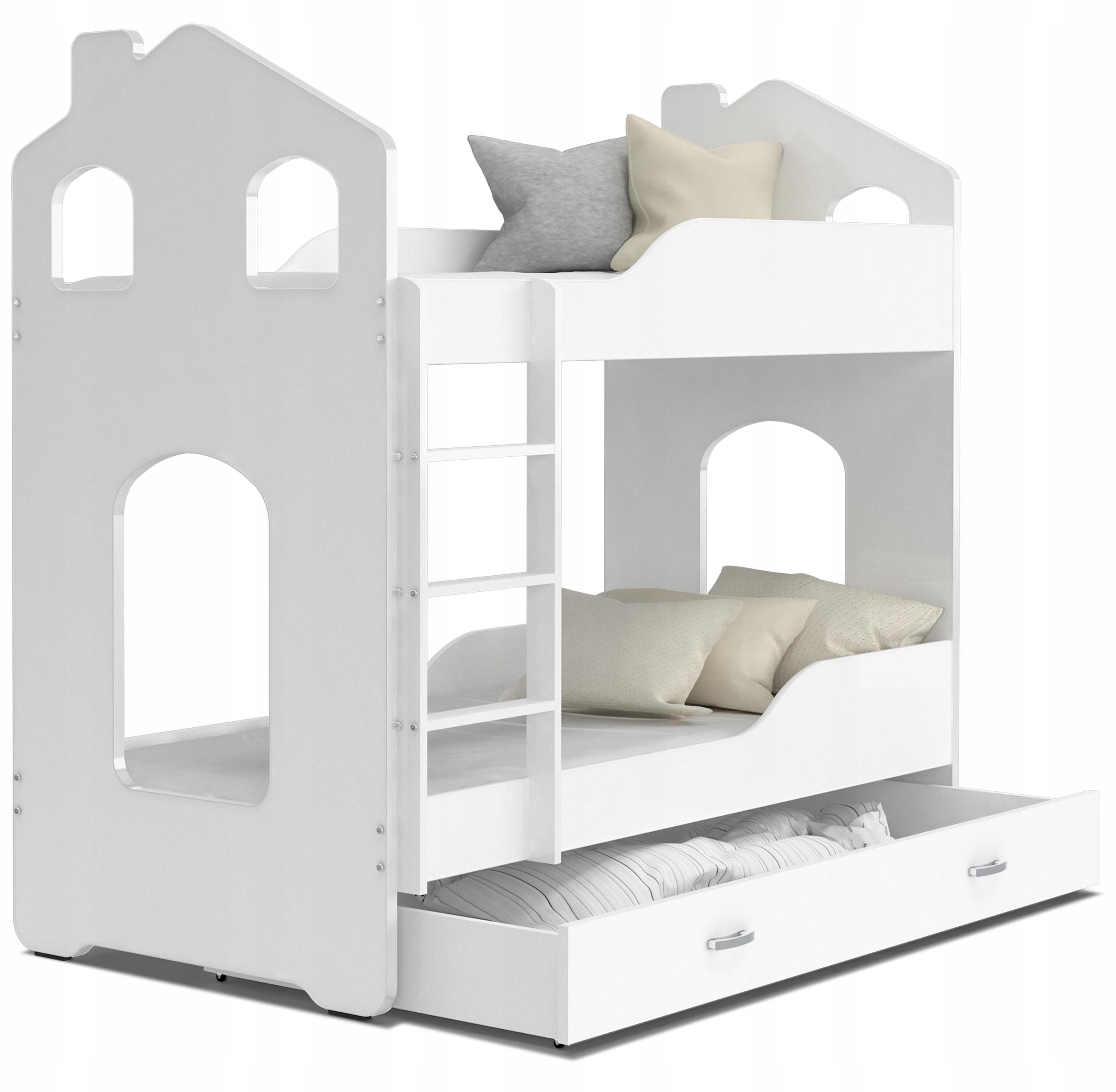 Двухъярусная кровать ДОМИНИК КОТТЕДЖ 190x80 + матрасы