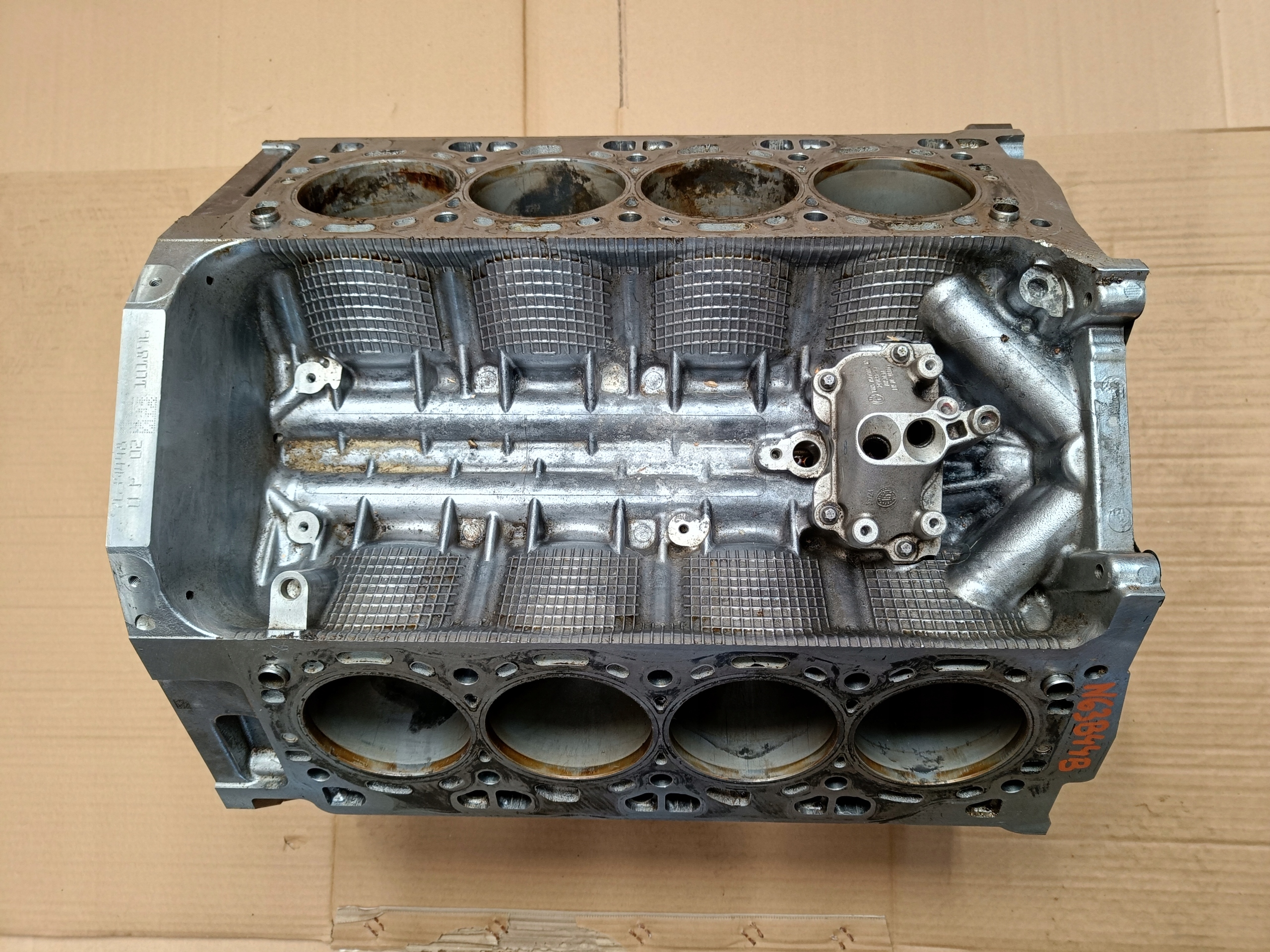 BMW BLOK SILNIKA SŁUPEK N63B44B 4.4 7639448 DO REGENERACJI