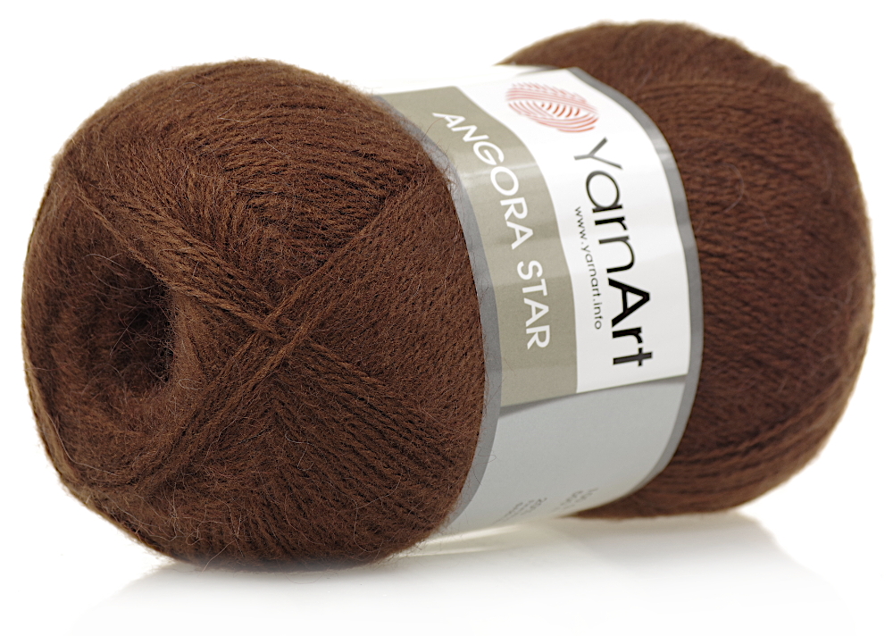 Włóczka YarnArt Angora Star nr 3067 Brązowa