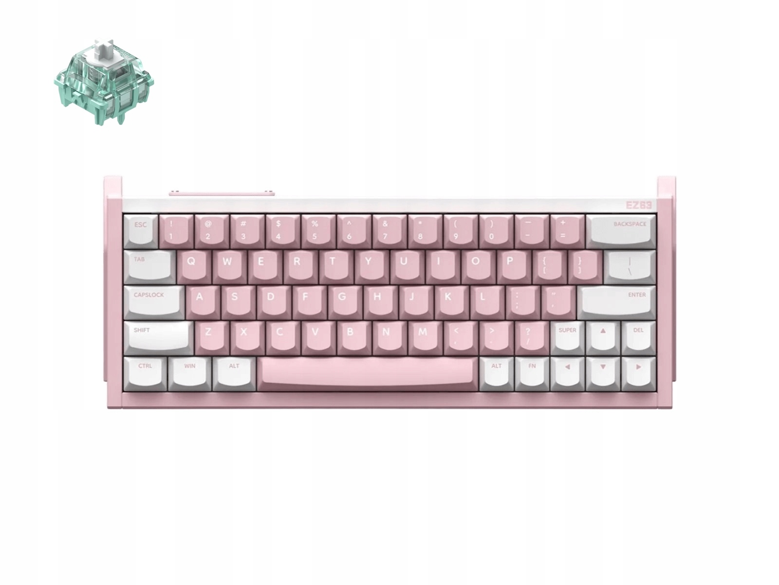 Magnetická herní klávesnice Iqunix EZ63 Pink Magnetic Jade Pro