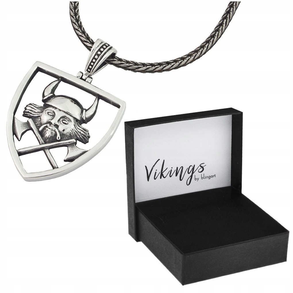 Naszyjnik wiking topory herb VIKINGS by blingart