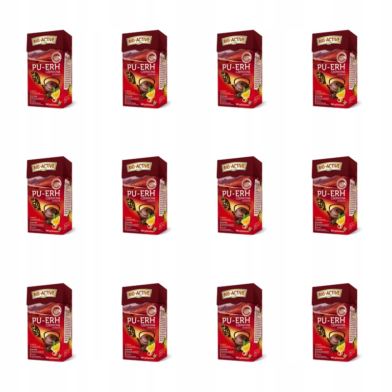 Big-Active Čaj Pu-Erh červený citronový 100 g X12