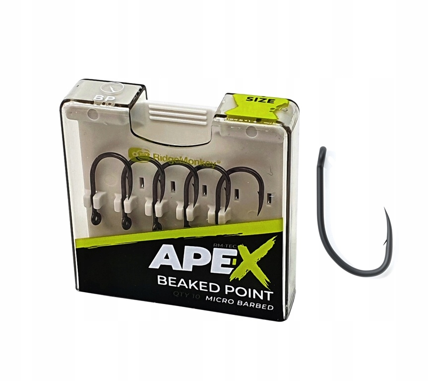 RidgeMonkey RM-Tec Ape-X r.6 Beaked Point 10szt. Haki