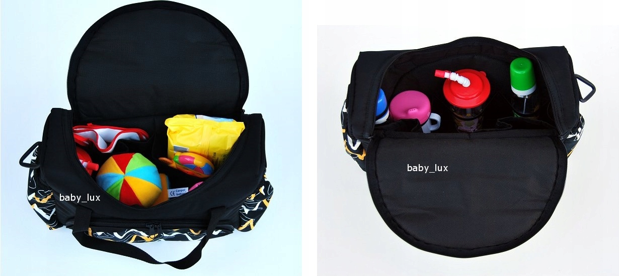 BabyLux SUPER TORBA S3 dla MAMY do wózka grey flex Szerokość (dłuższy bok) 40 cm