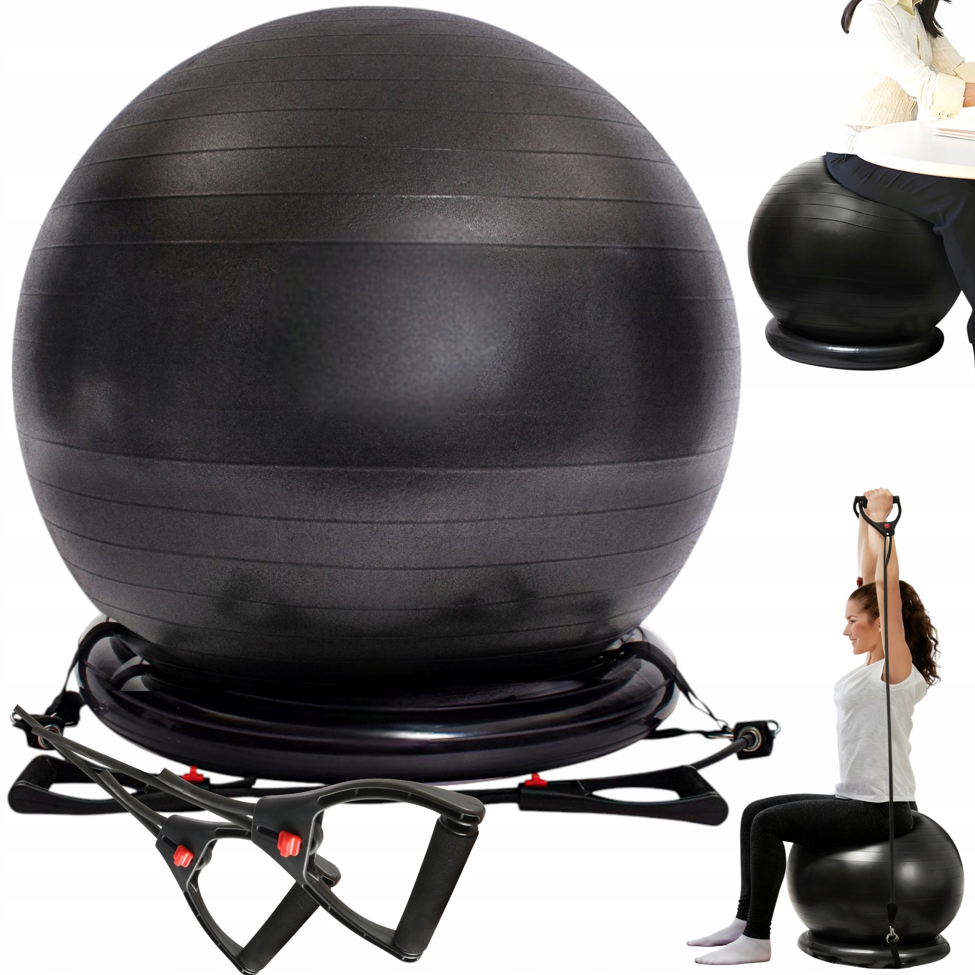 Míč S Expandéry Pro Sezení A Cvičení, Gymnastický Rehabilitační, 75 CM