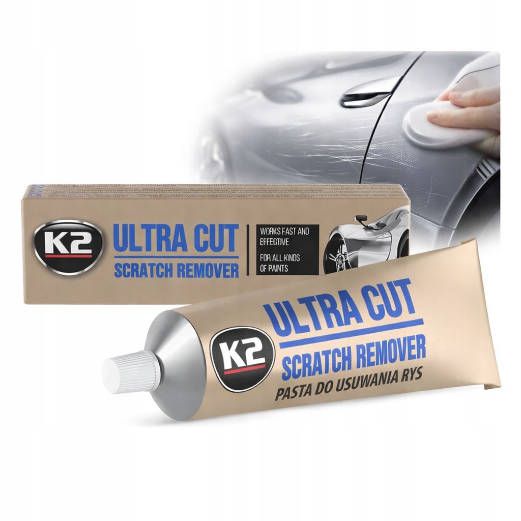 Pasta usuwająca rysy i zadrapania *skuteczna* K2 Ultra Cut 100g