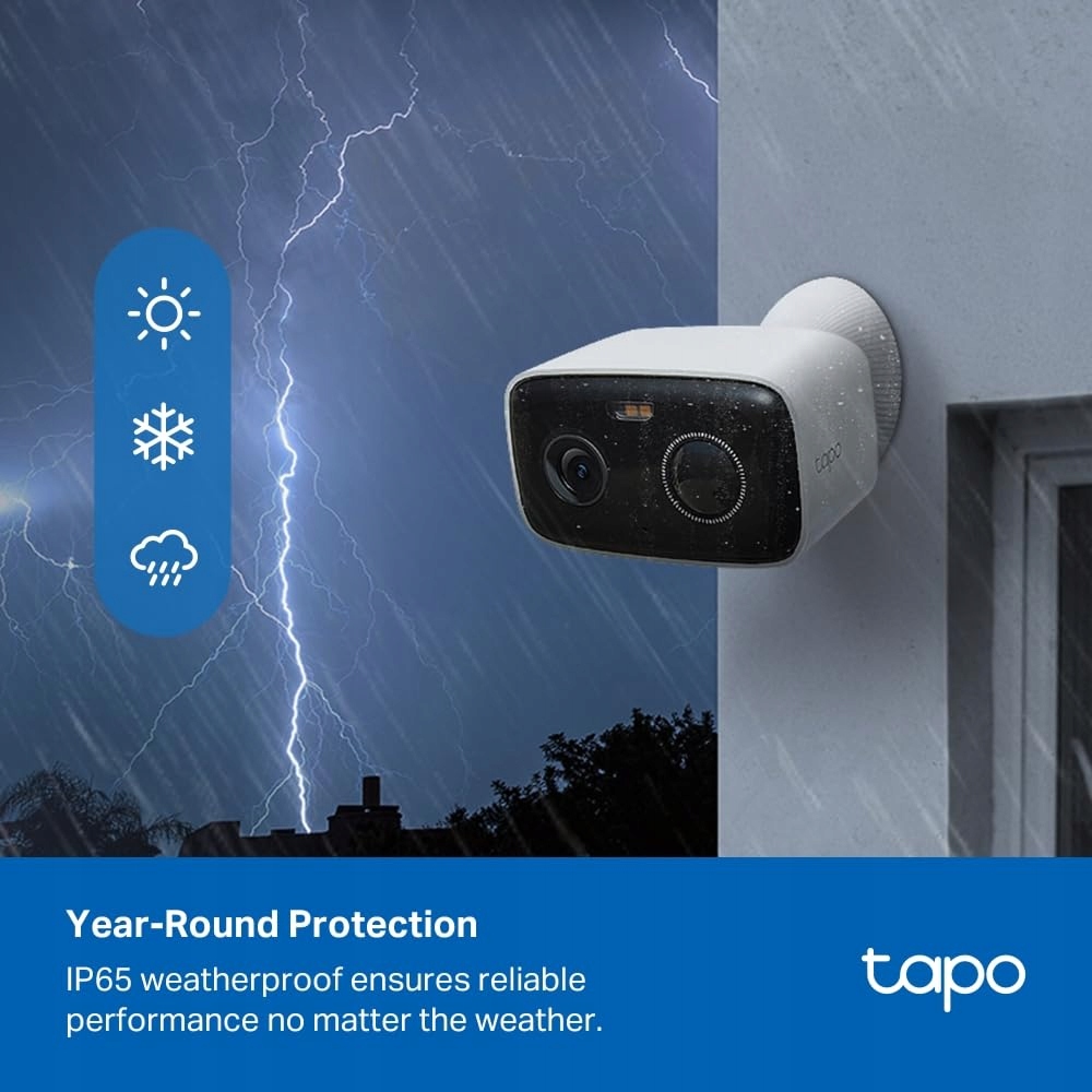 TAPO C400 Kamera Zewnętrzna Akumulatorowa 1080p HD WiFi Nocna Pogodoodporna — miniatura 4
