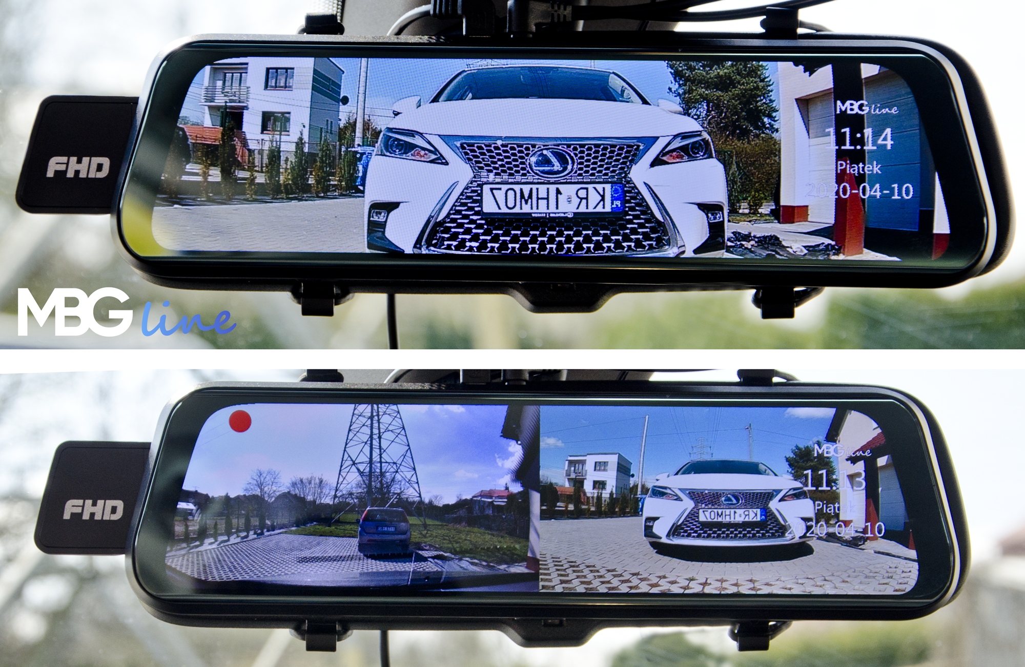 Камера рекордер зеркало 2K+FHD HS900PRO + 64GB