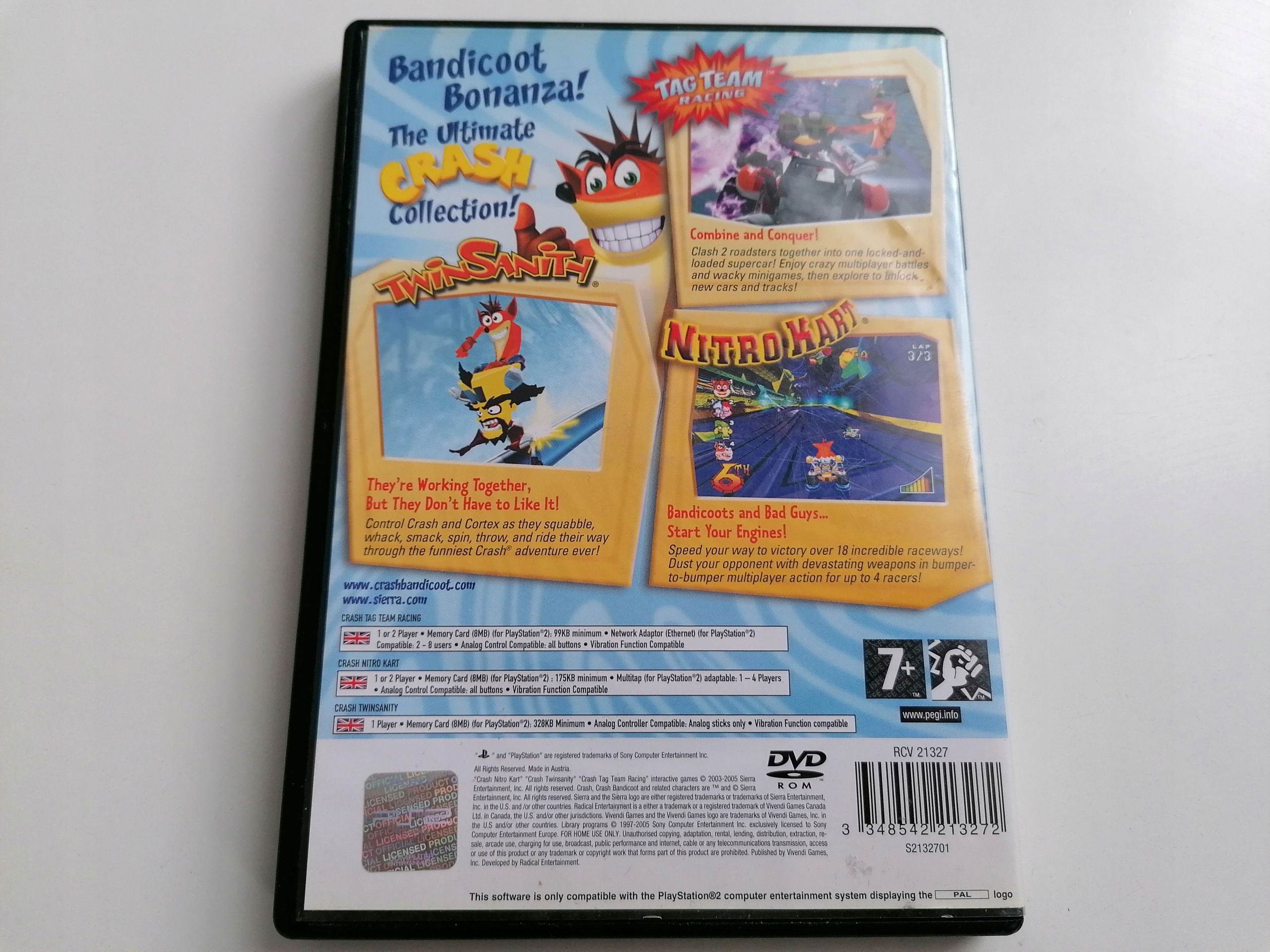 CRASH ACTION PACK PS2 PAL ENG Platforma Sony PlayStation 2 (PS2)