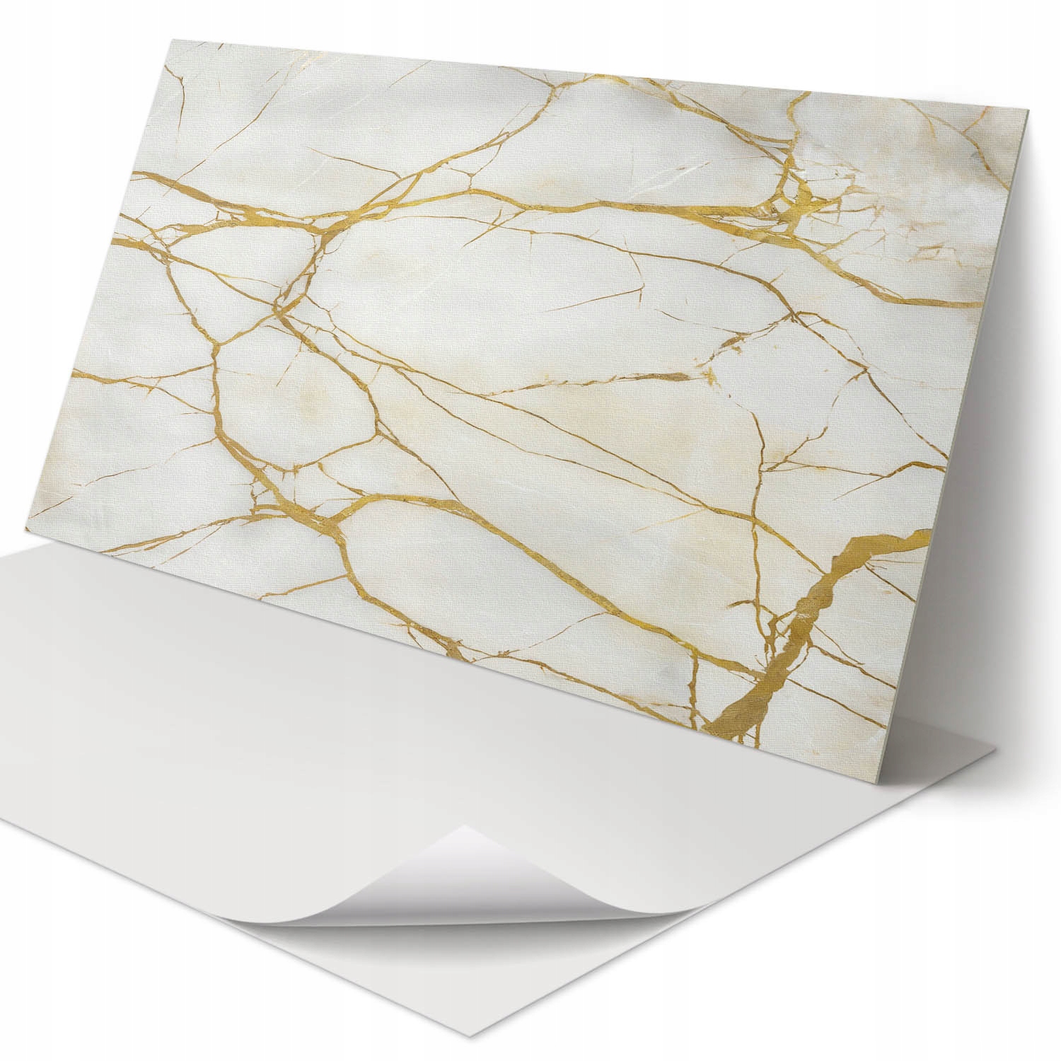 Dekorativní vinylový podlahový panel Elegantní mramor s žilkami 100 x 50 cm