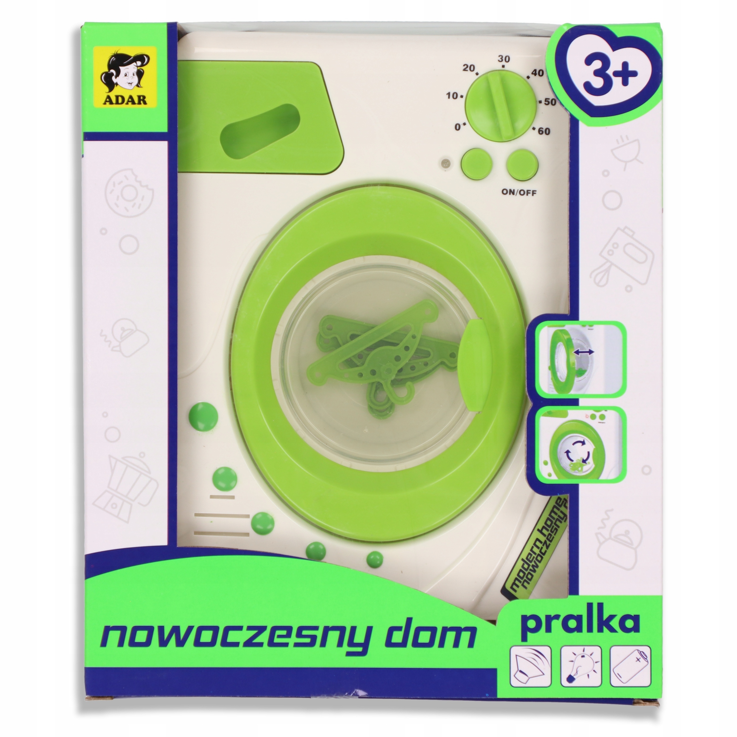 

Pralka dla dzieci automatyczna dźwięk agd baterie