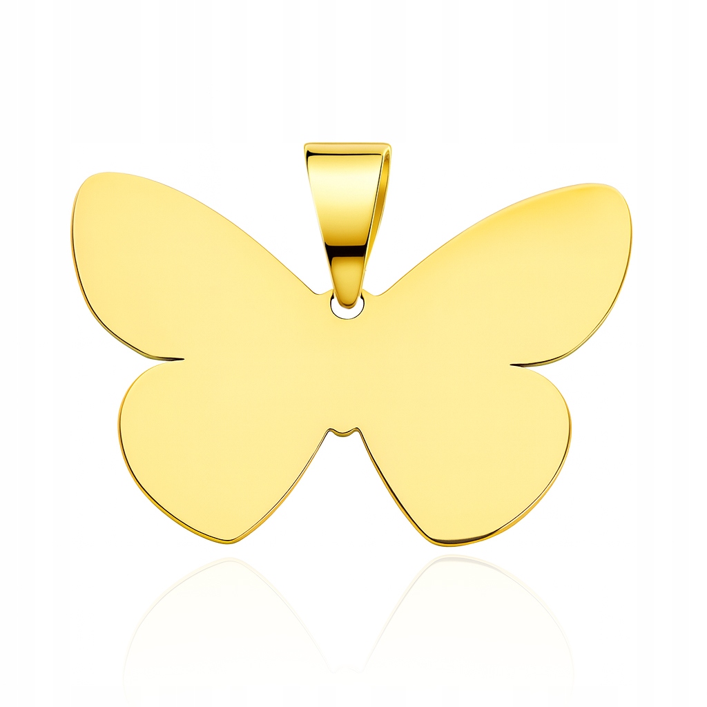 Zlatý přívěsek Motýlek Motýl Au 585 Gravírování