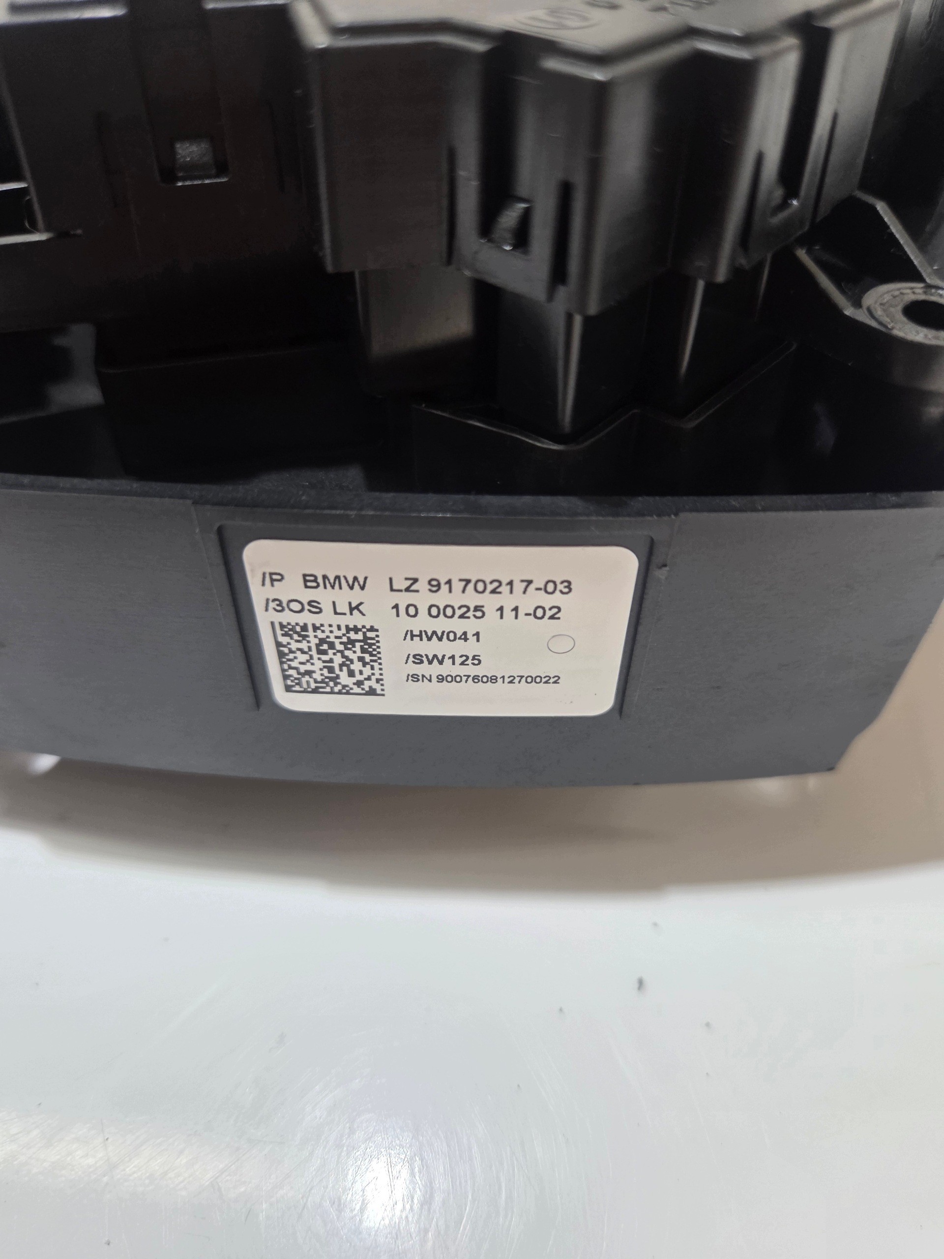 commande levier commodo sous volant BMW E61 9170217 chauffant volant