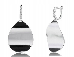 Stříbrné náušnice Ag 925 rhodiované s zirkony IM0090125ER