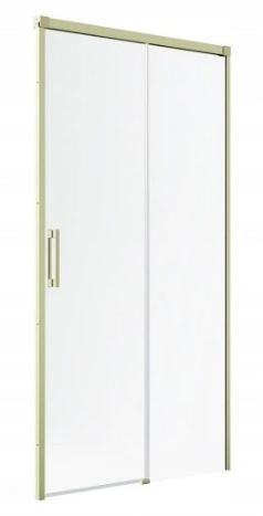 Radaway Idea Dwj výklenkové dveře 140 cm, pravé kartáčované zlato