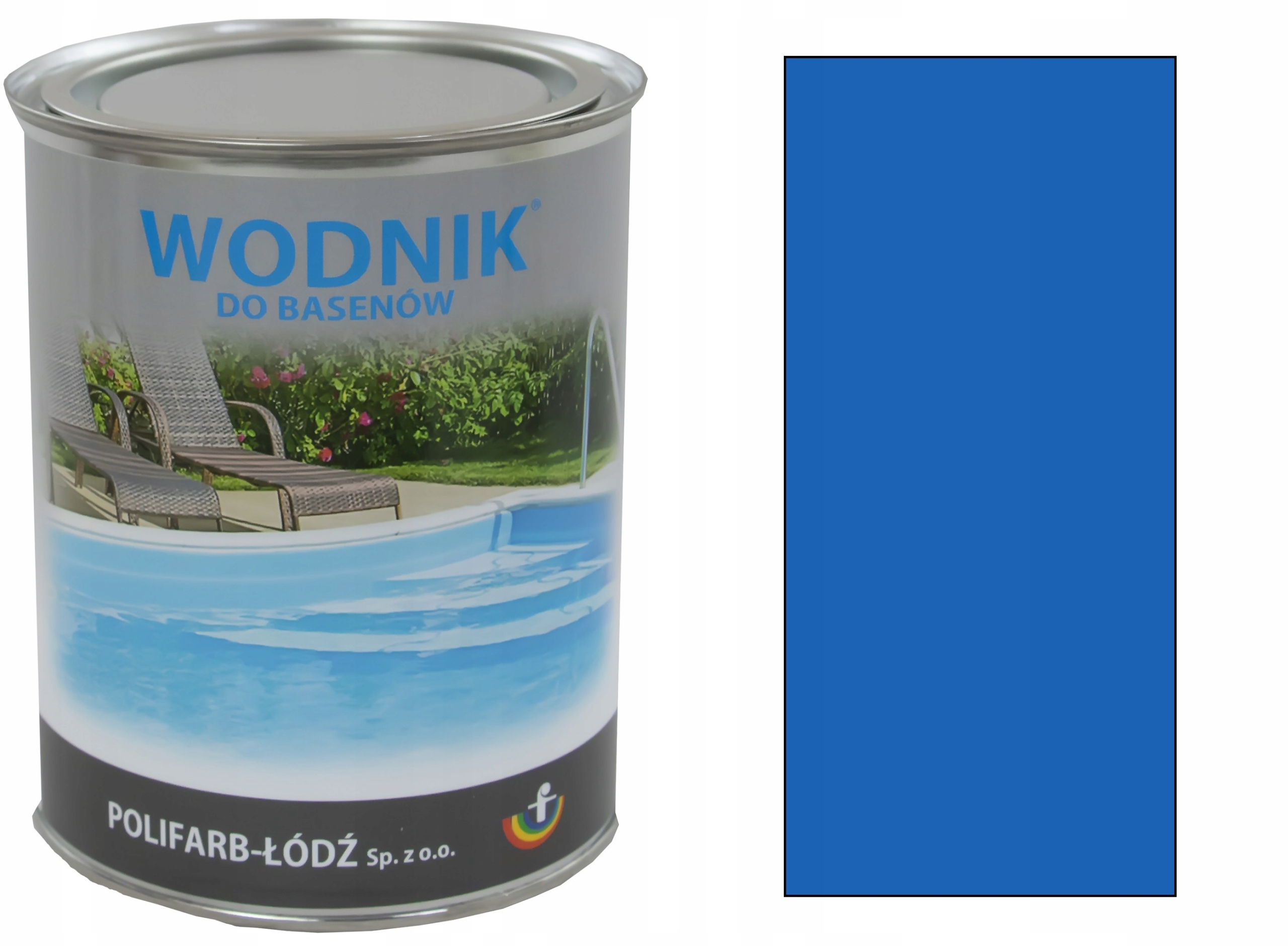 Wodnik farba do basenów fontanny oczek wodnych 10L niebieska jasna