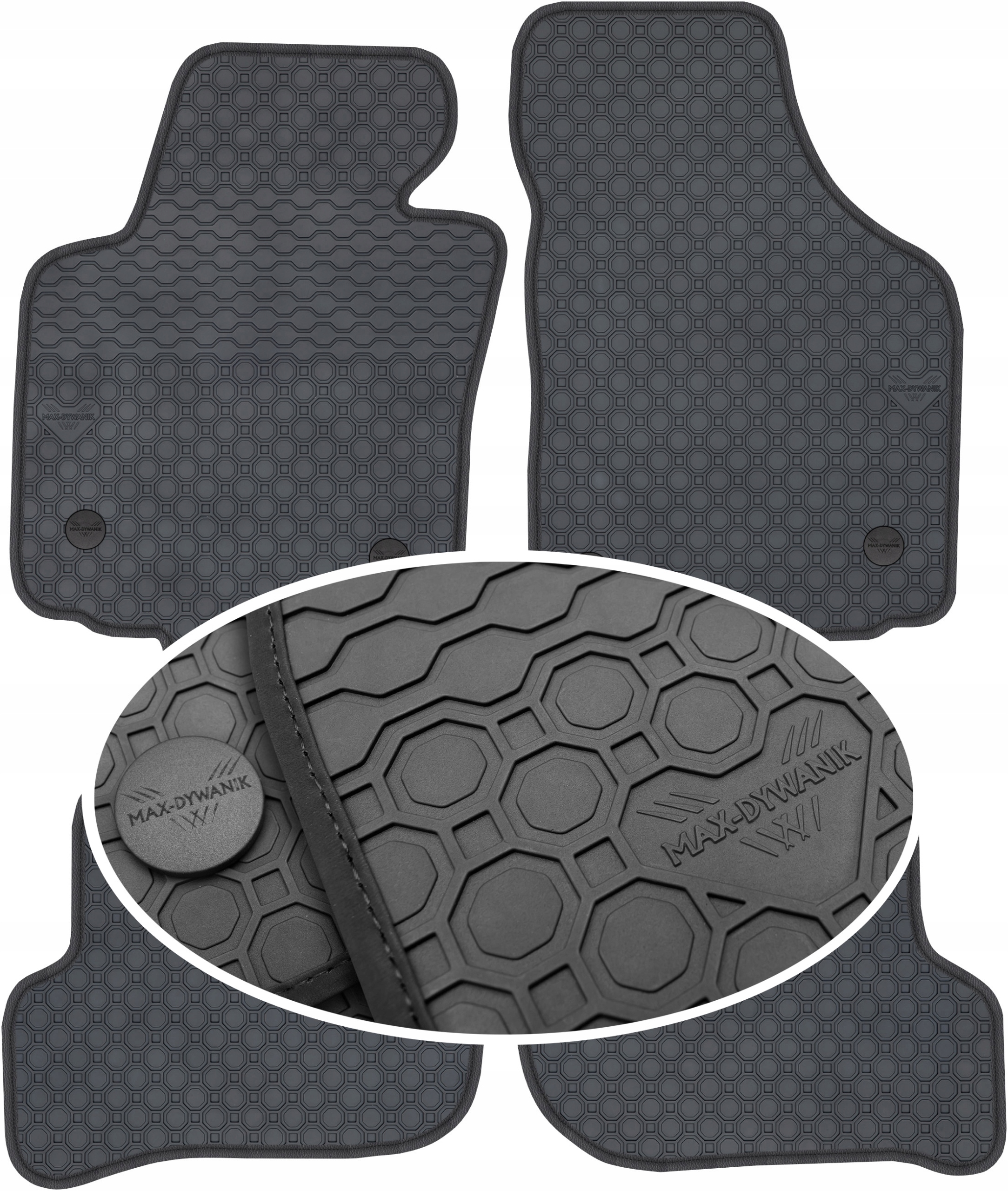 Toledo III Minivan Fl 08-12 Gumový koberec PrimeLiner čierny