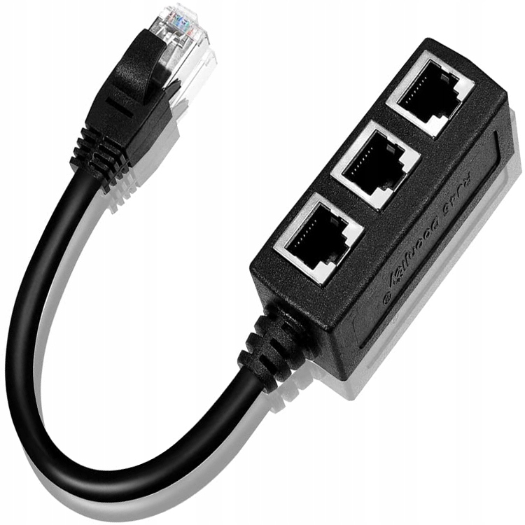 

Adapter Lan Rozgłałęźnik 1000 Mb/s RJ45 3xRJ45 Ftp