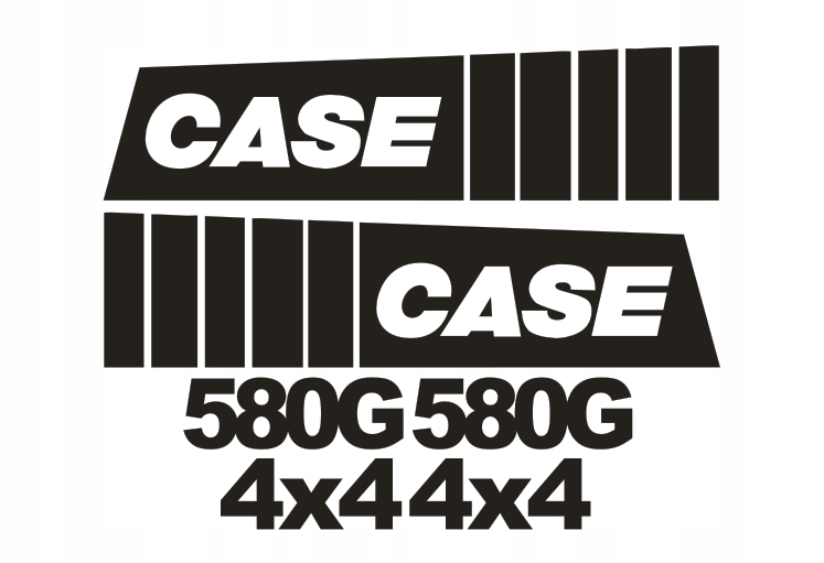 Samolepky – obal Case 580G 4x4