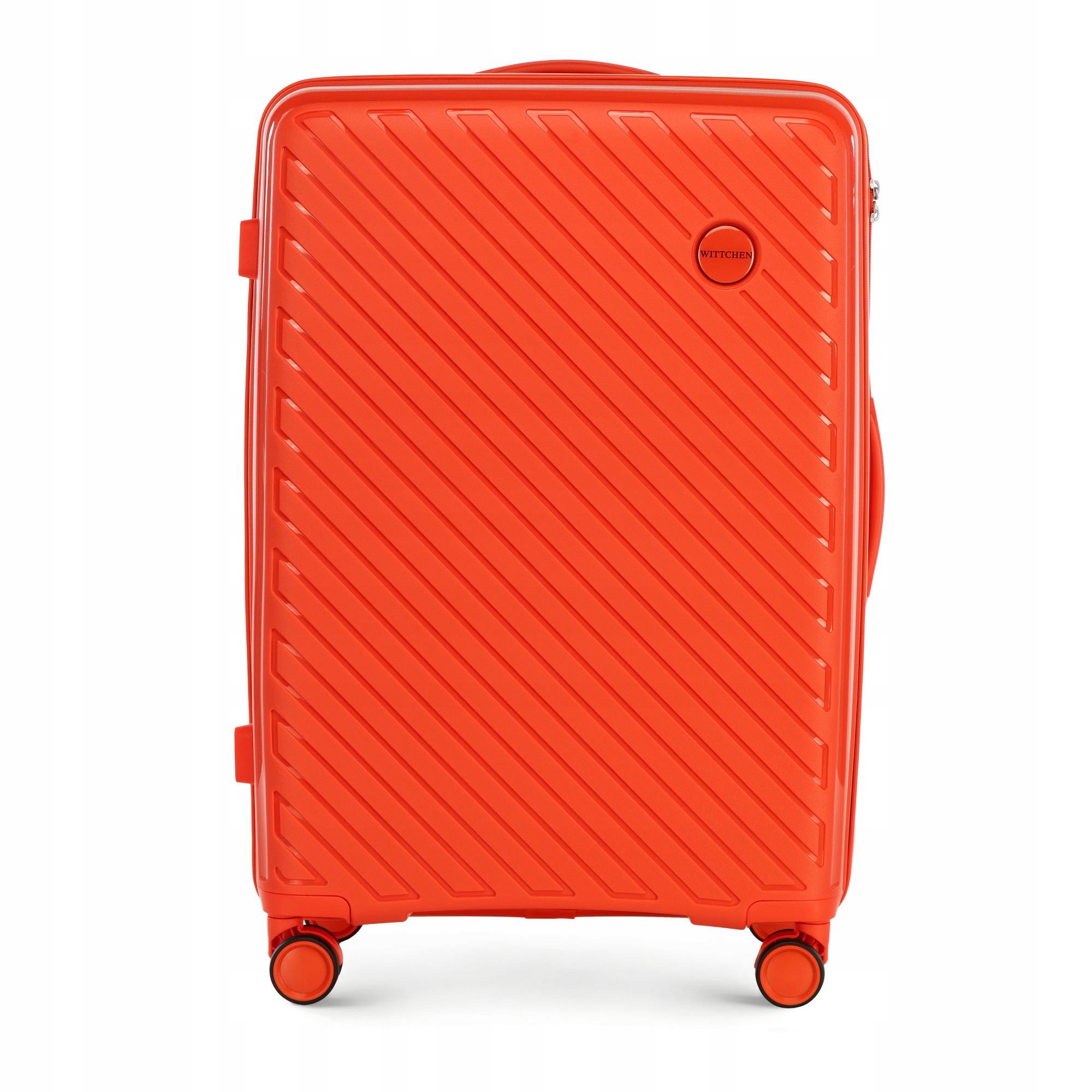 Walizka Wittchen 56-3T-202-55 Pomarańczowy Średnia Polipropylen 66/46/26 CM