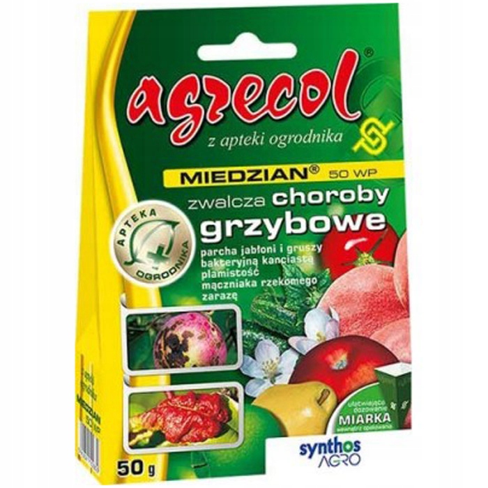 

Środek Grzybobójczy Parch Zaraza Miedzian 50WP 50g
