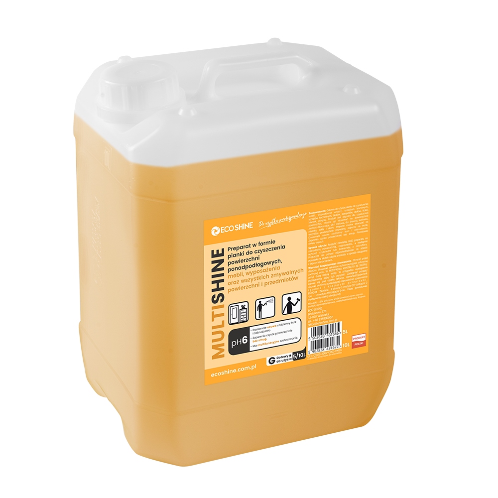 Eco Shine Multishine Profesjonalny Płyn Do Mycia Uniwersalny PH6 10L
