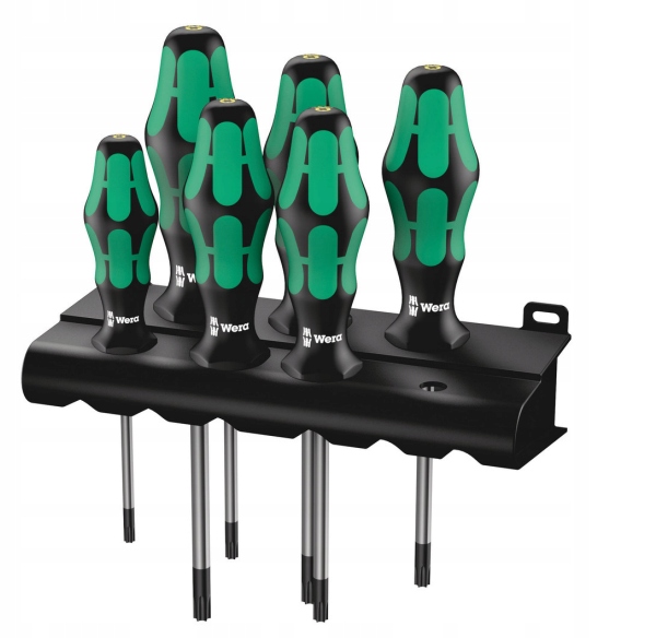 

Wera Zestaw Wkrętaków Kraftform Torx+wieszak, 6CZ.