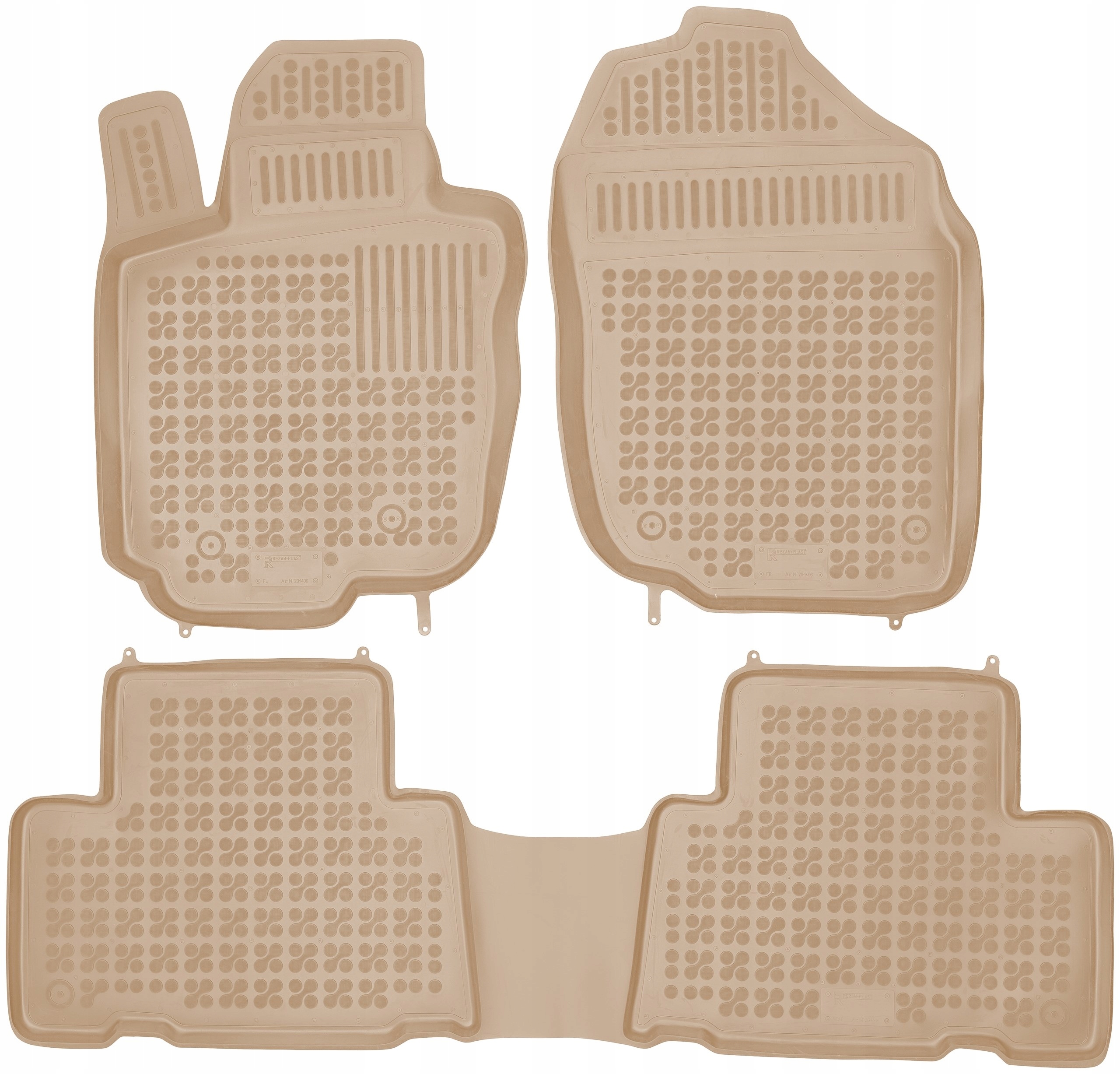 

Toyota Rav4 III 2006-2012 Dywaniki gumowe Beżowe