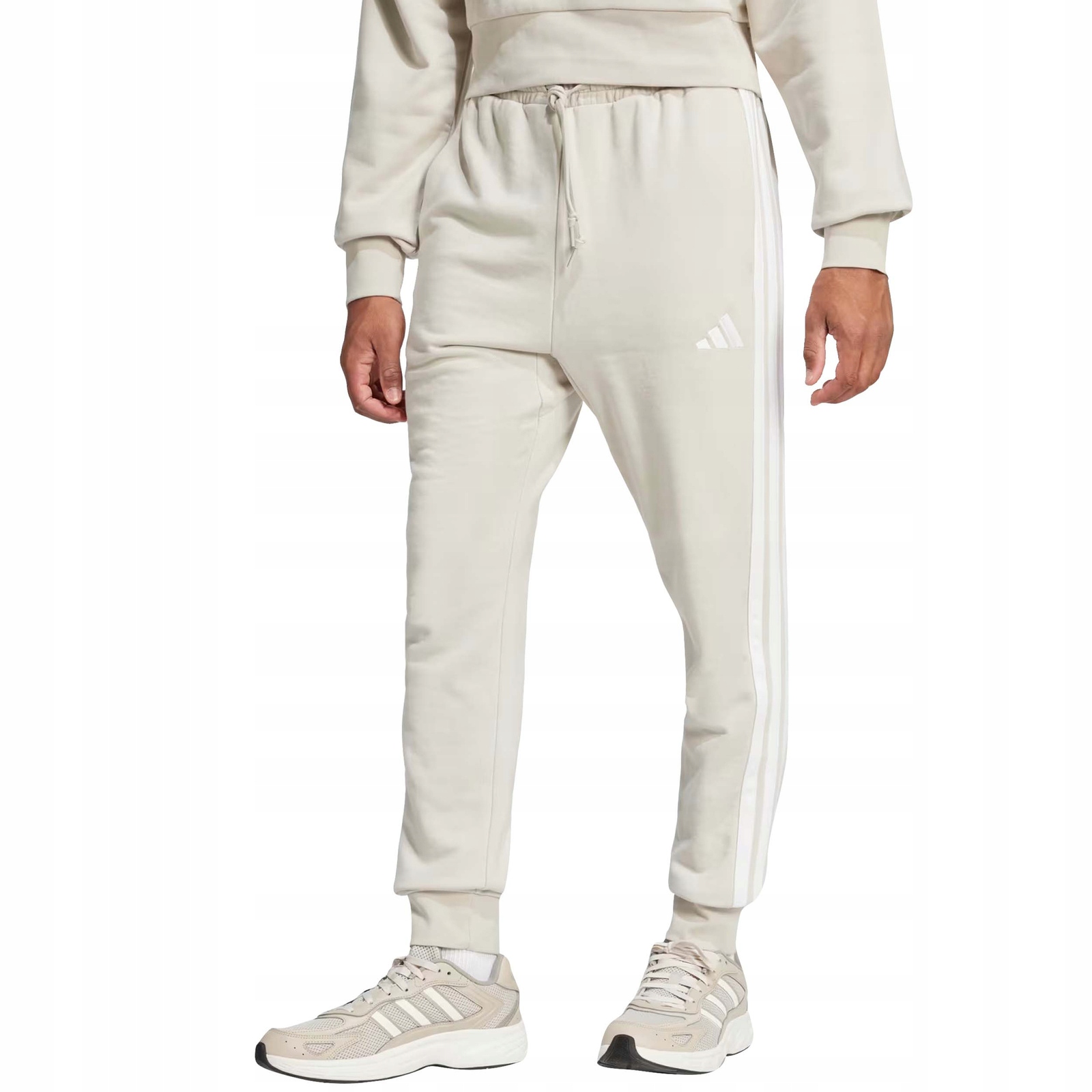 Dresové kalhoty Adidas Sportovní bavlněné béžové Pánské JE6353 vel. L